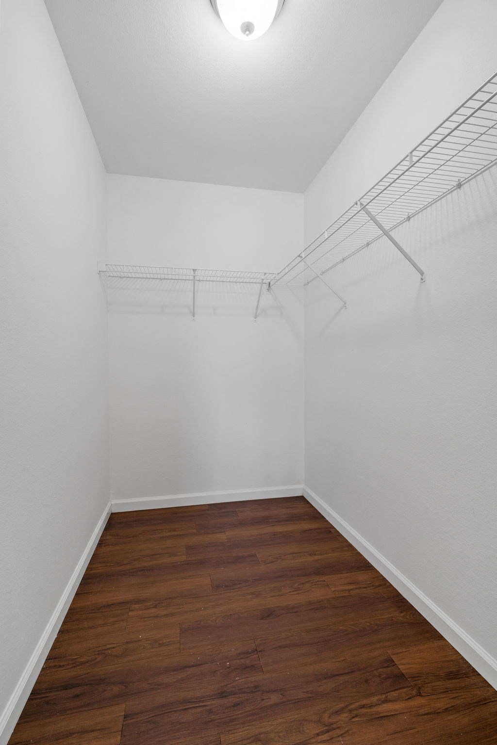 Walk-In Closet With Built-In Shelving