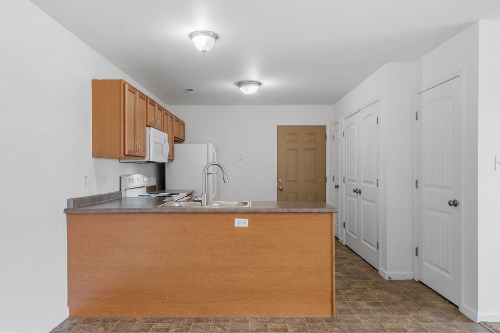 Kitchen with Overhead Lighting