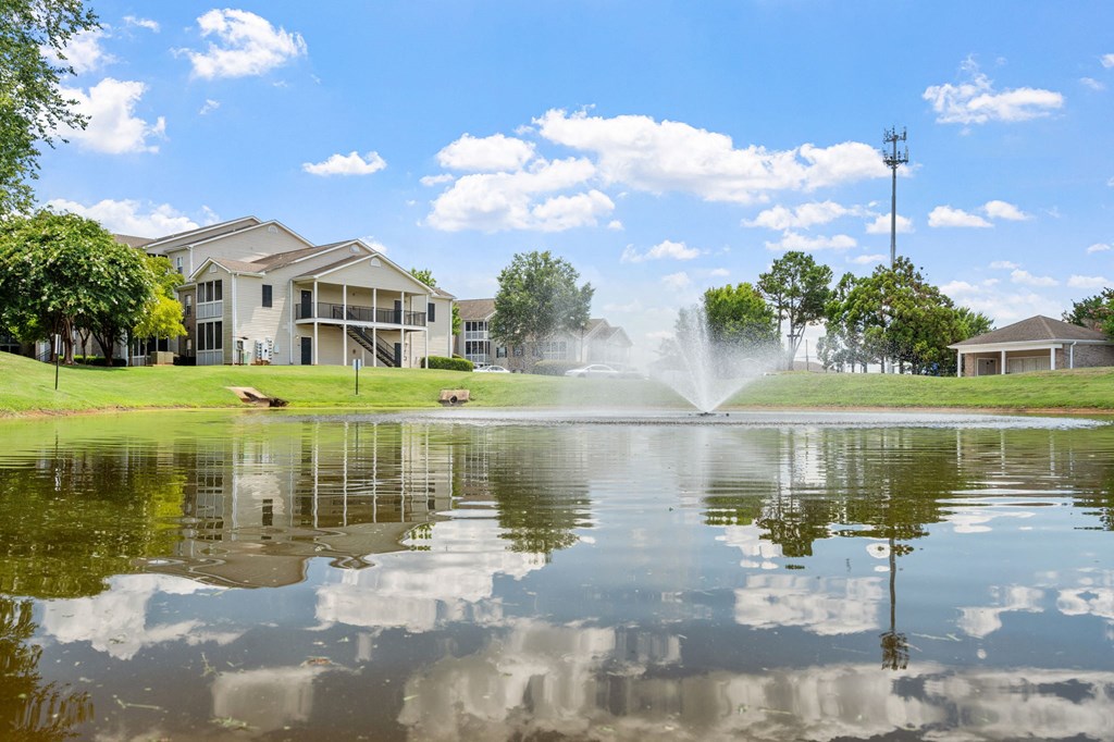 Community Pond with Fountain