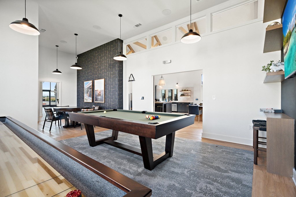 Game Room with Pool Table