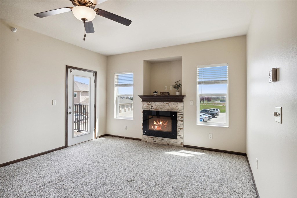 Spacious Living Room with Abundant Natural Lighting