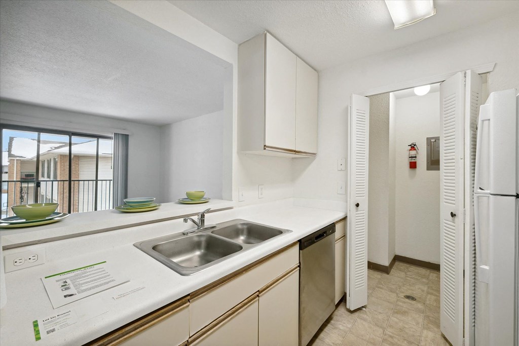 Kitchen with White Cabinetry