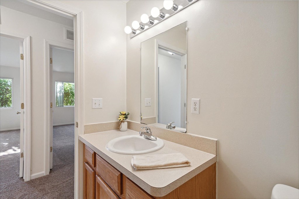 Bathroom with Overhead lighting