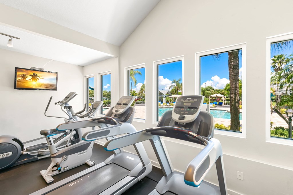 Cardio Equipment At The Fitness Center