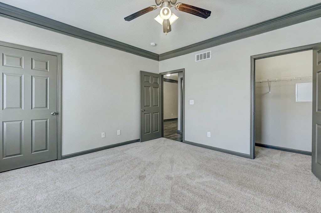 Bedroom With Crown Molding