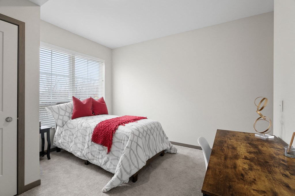 Bedroom with Plush Carpeting