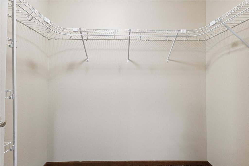 Closet with Built-In Shelving