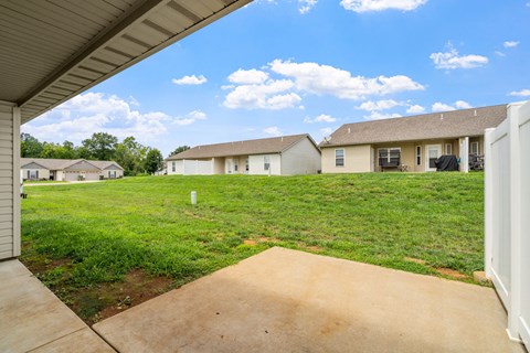 Backyard at the Avery