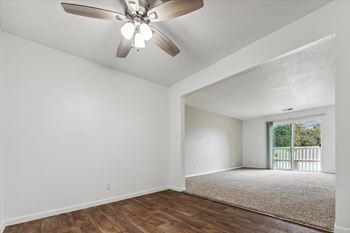 Dining Area with Ceiling Fan