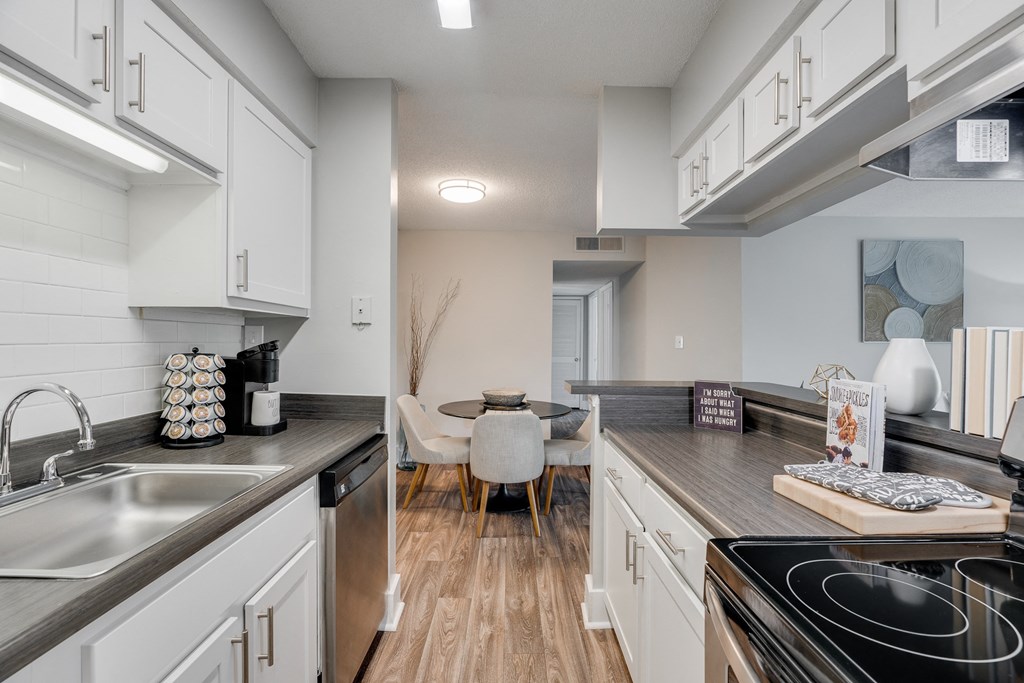 Fully-Equipped Kitchen With Brushed Nickel Hardware