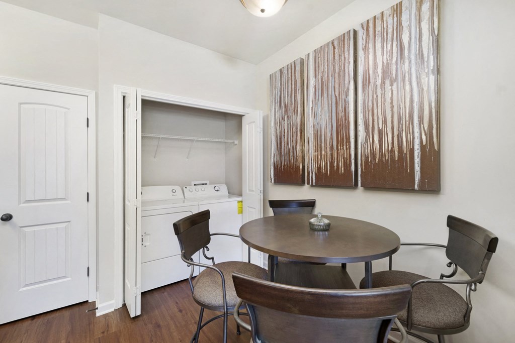 Separate Dining Area with Washer/Dryer