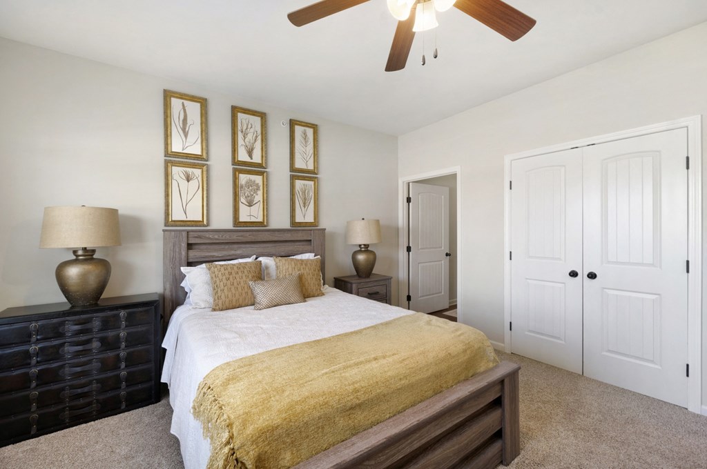 Bedroom with Plush Carpeting