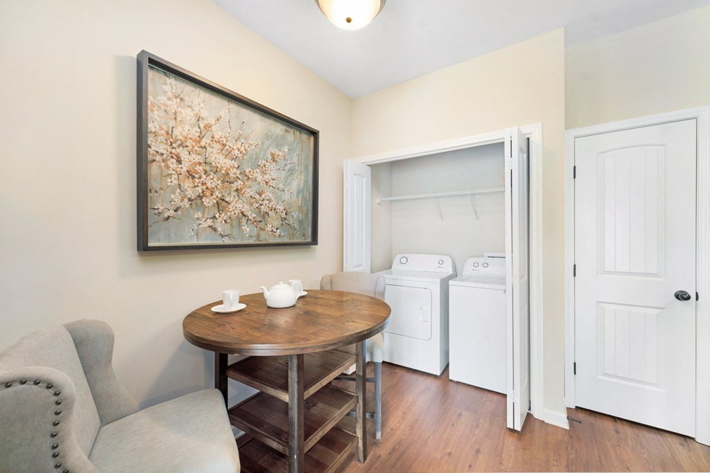 Dining Area with Laundry