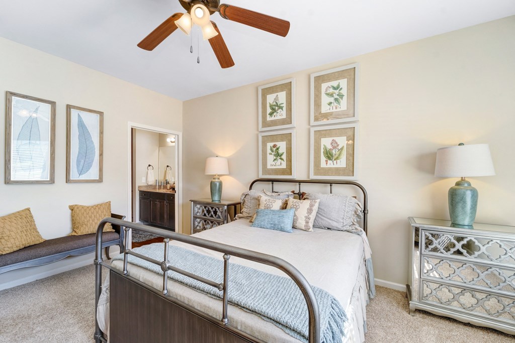 Bedroom with Plush Carpeting