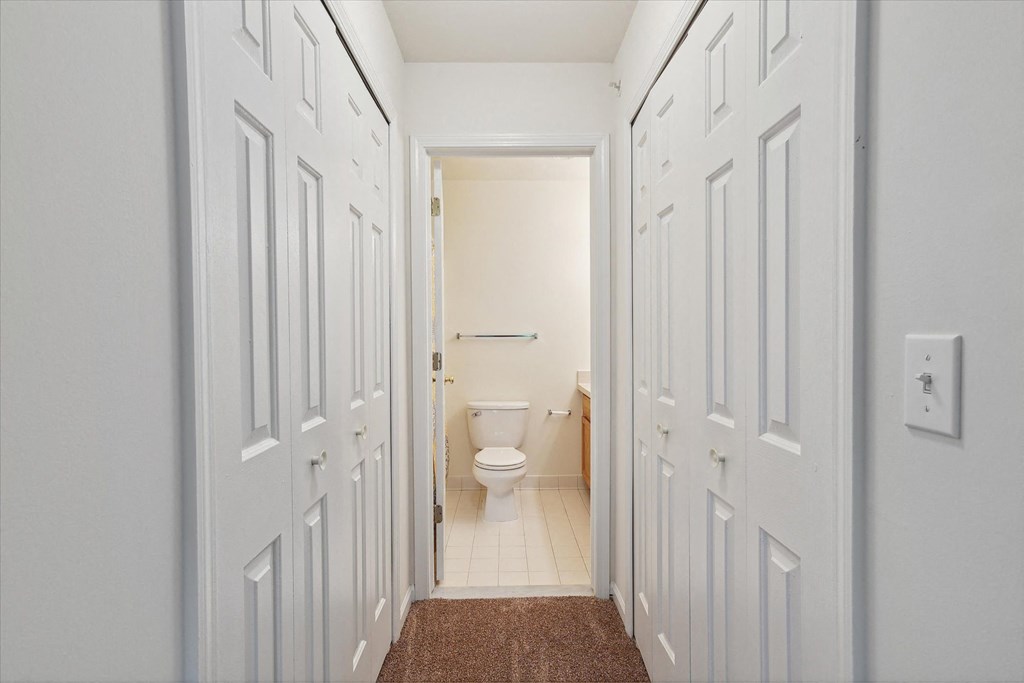 Hallway with Closets