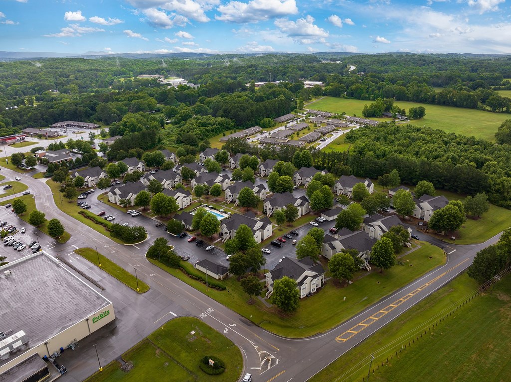 Aerial View of Maple Village