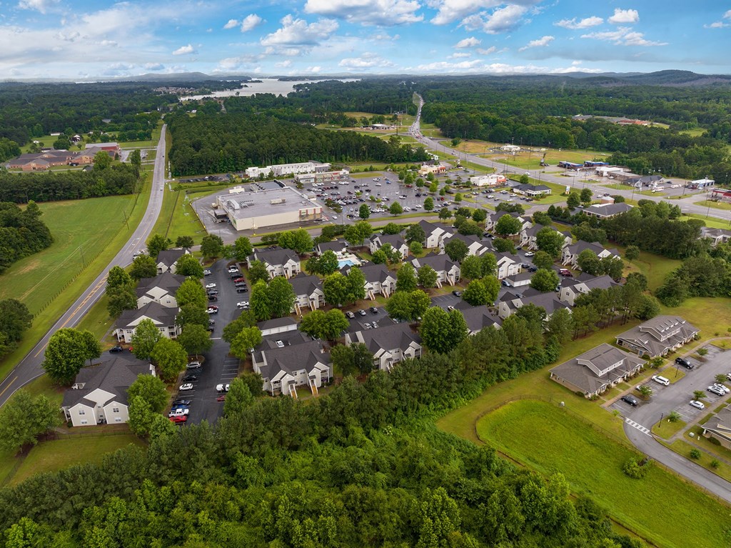 Aerial View of Maple Village