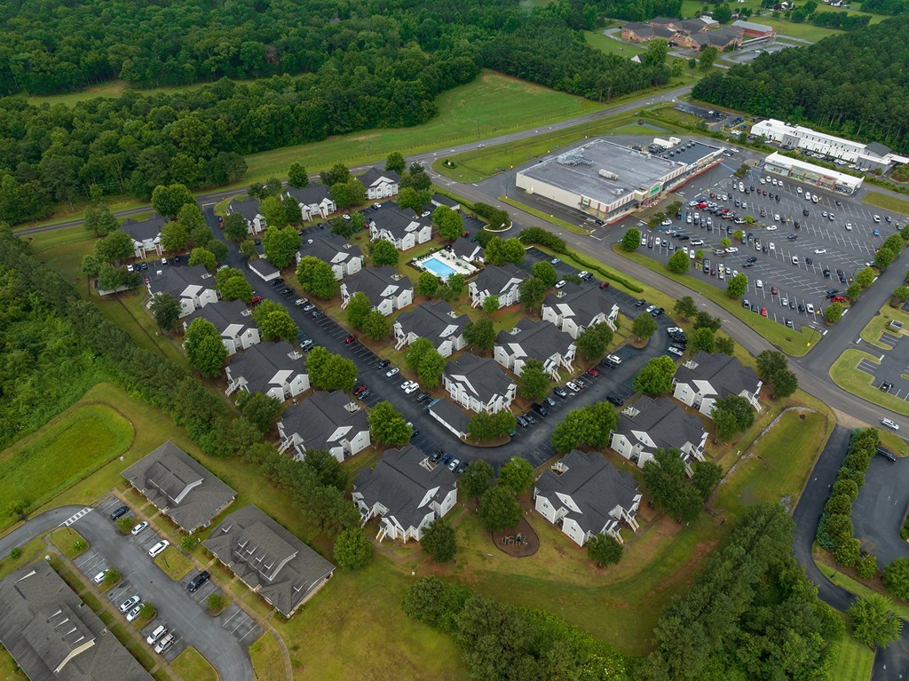 Aerial View of Maple Village