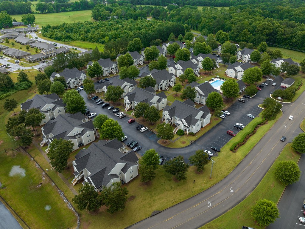 Aerial View of Maple Village