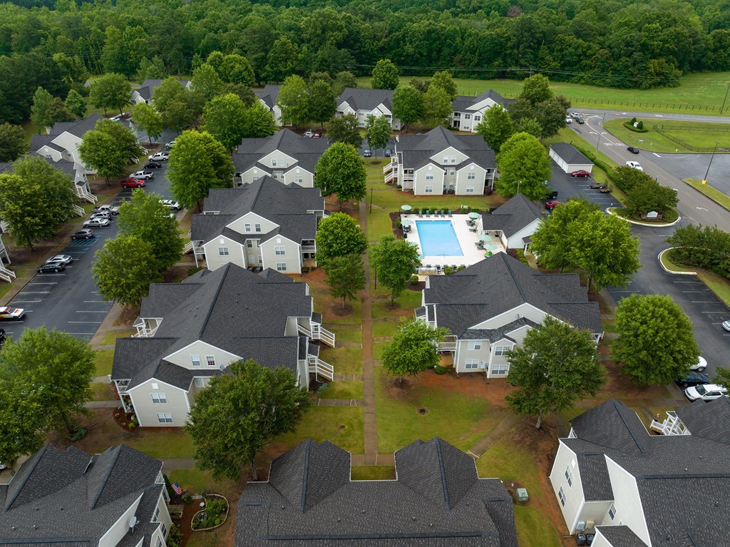 Aerial View of Maple Village