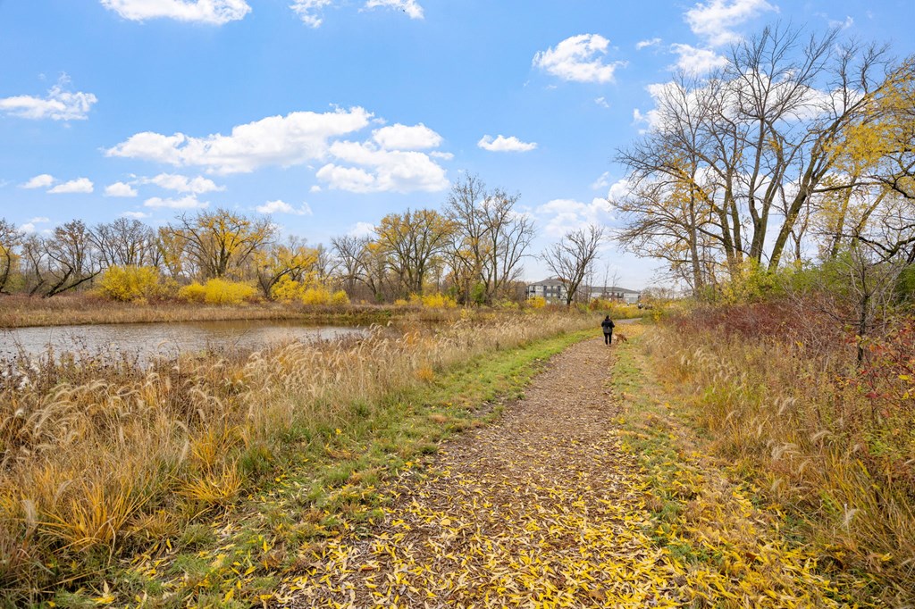 Walking Trail with Pond