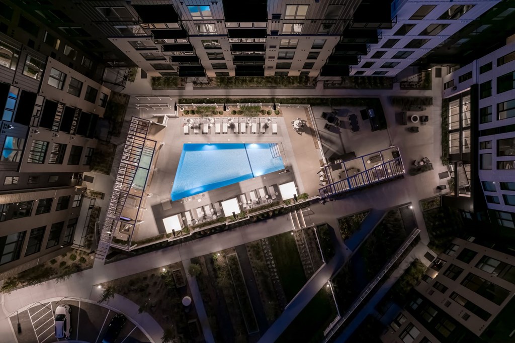 Aerial of Outdoor Pool