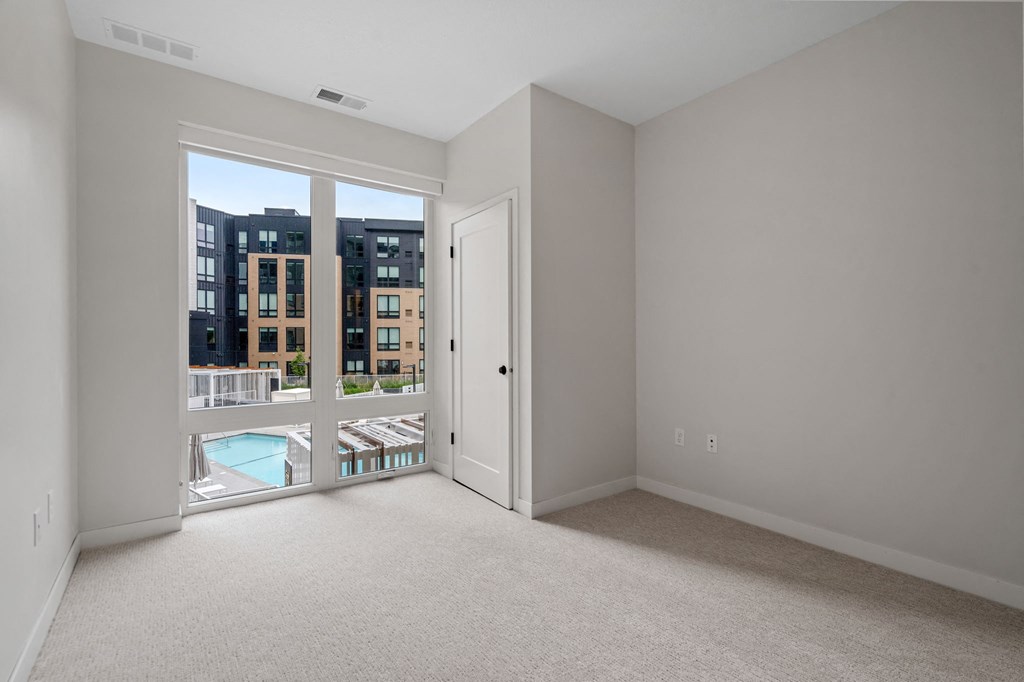 Bedroom with Courtyard Views