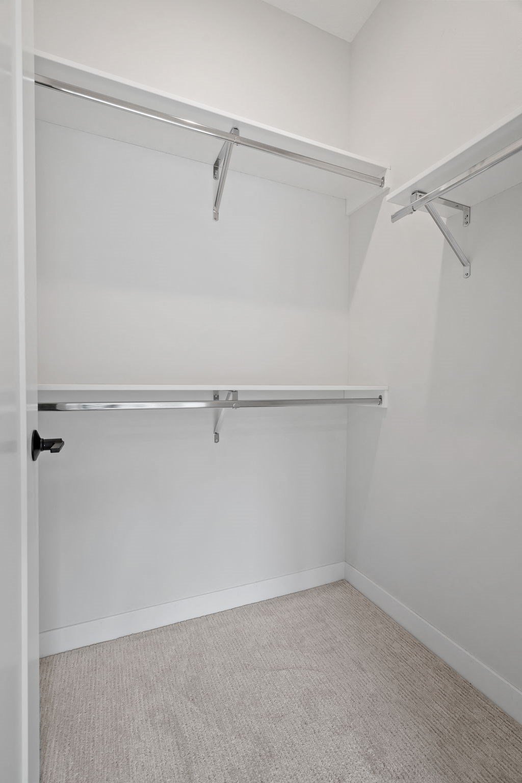 Walk-In Closet With Built-In Shelving
