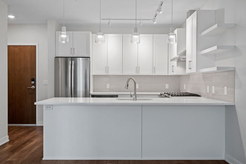 Kitchen with Shaker-Style Cabinetry