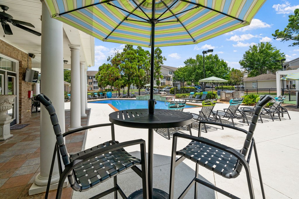 Pool with Patio Furniture