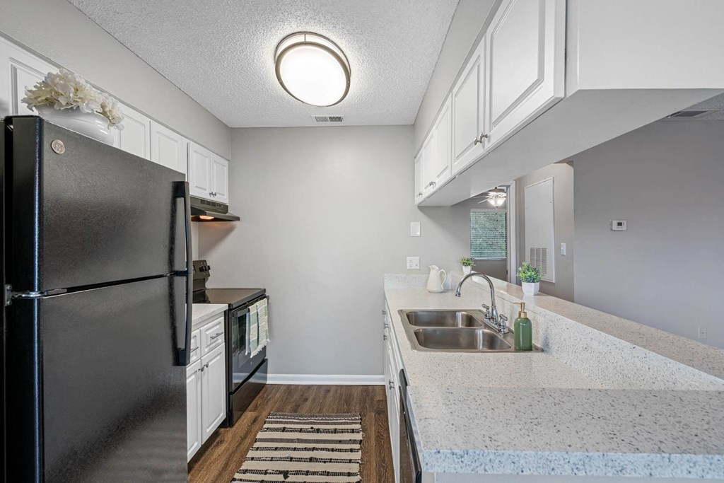 Kitchen with Black Appliances