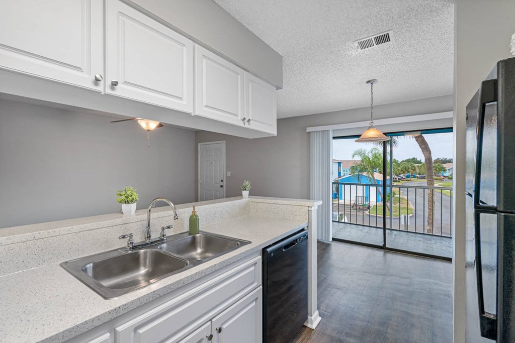 Kitchen with White Cabinetry