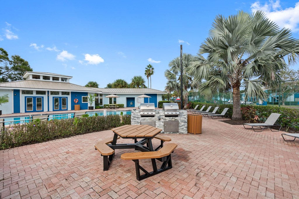 Outdoor Patio Area Near Pool
