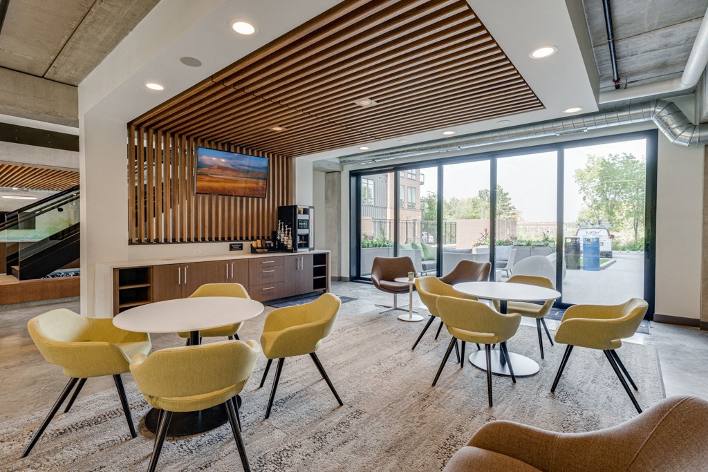 Coffee Area with Tables and Chairs