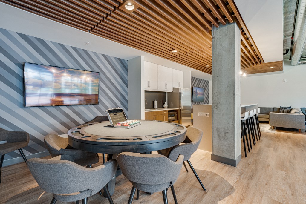 Card Table in Game Room