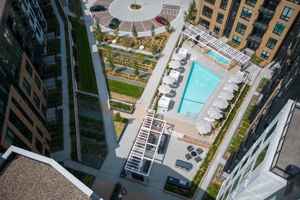 Aerial View of Courtyard