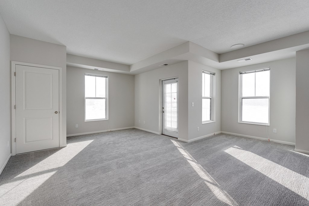 Spacious Living Room With Lots Of Windows