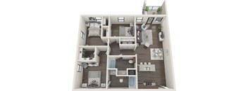 3 Bedroom Serenity Floor Plan