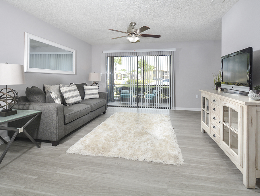 Living Room with Sliding Door to Patio/Deck