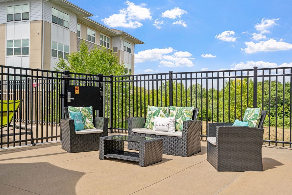 Soft Seating Area Near Pool