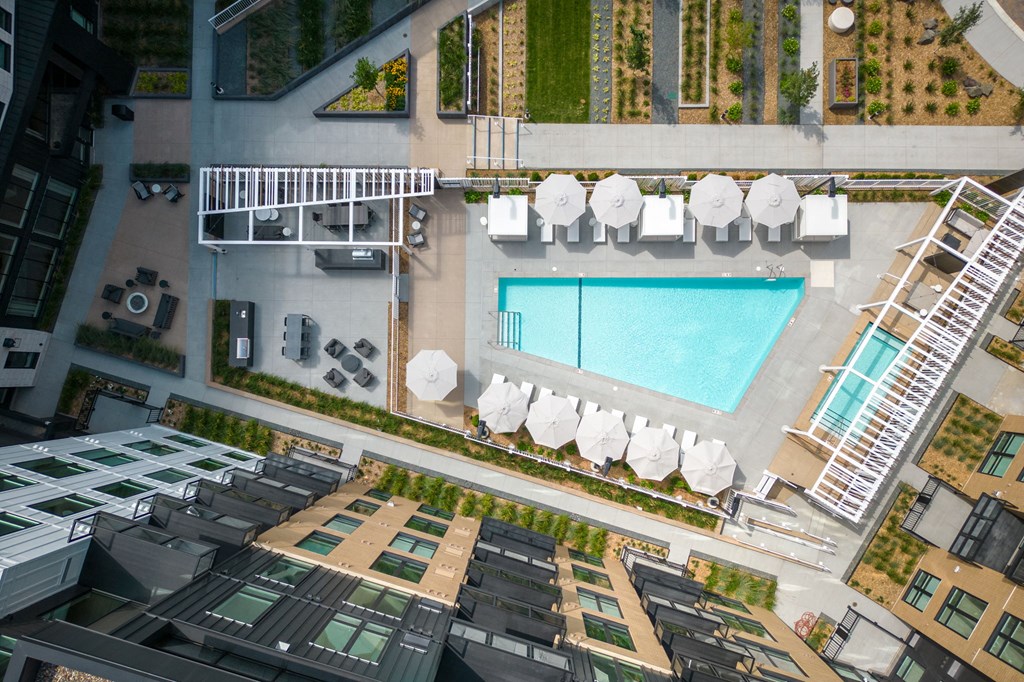 Aerial View of Courtyard