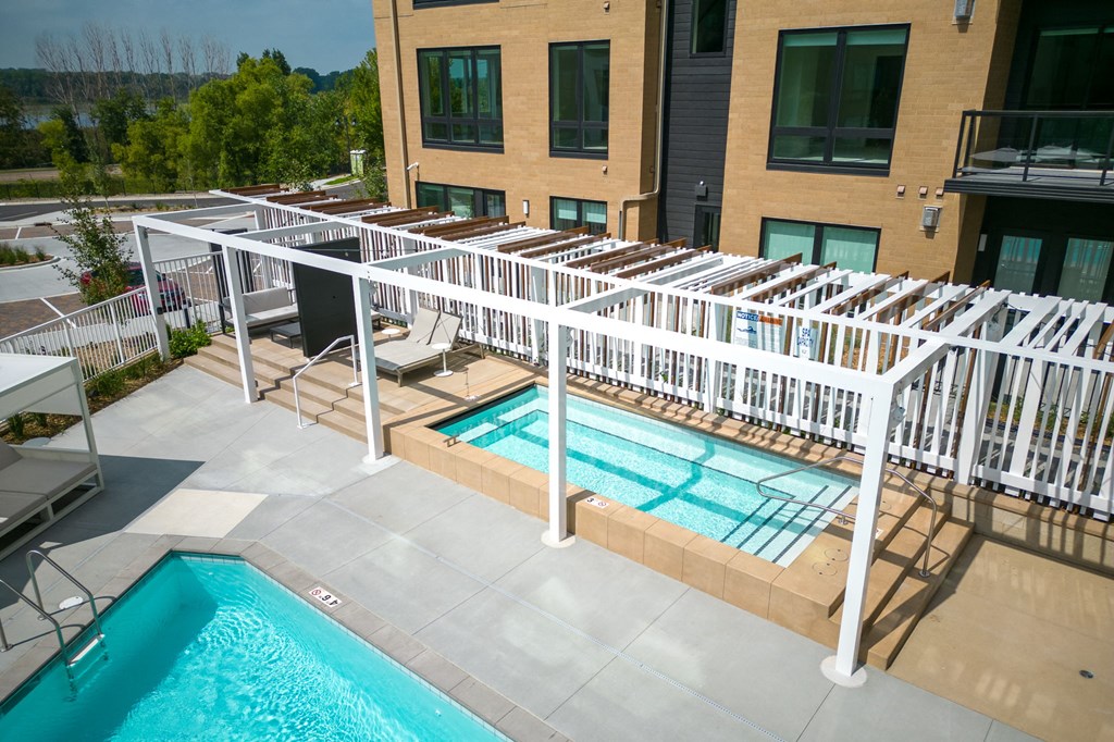 Aerial View of Hot Tub