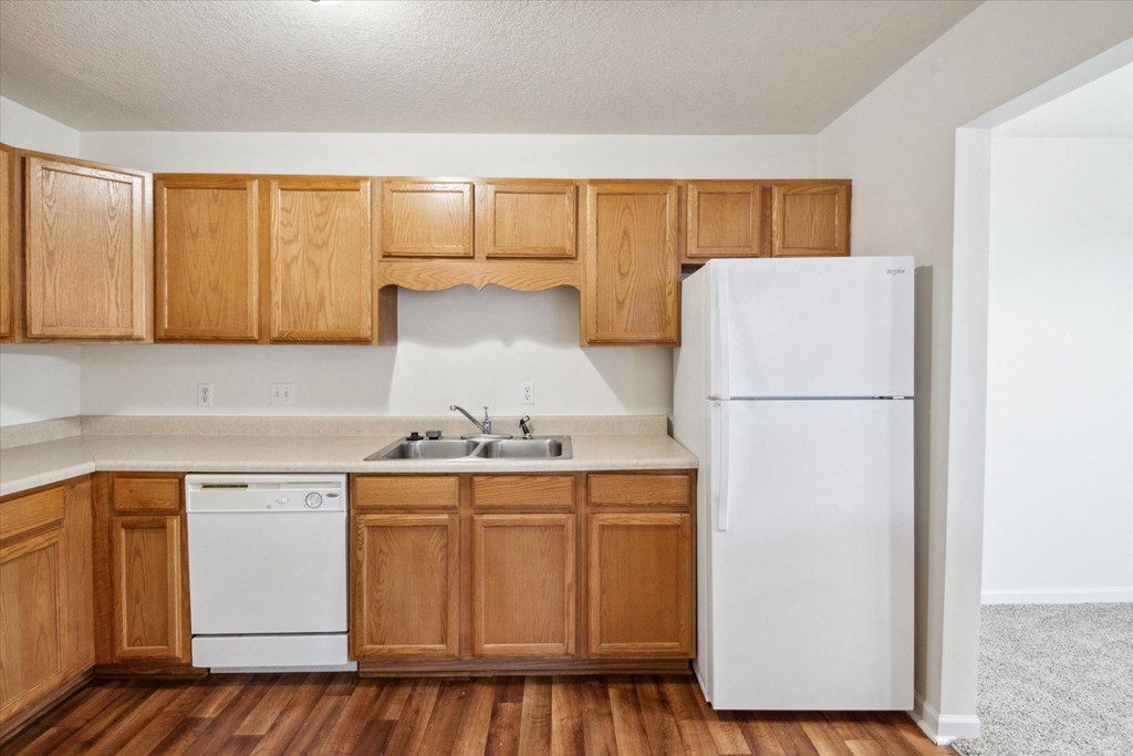 Kitchen with Wood Cabinets