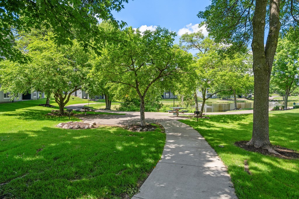 Walking Paths with wooded views
