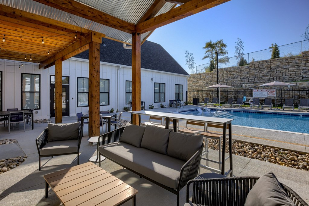 Outdoor Patio Area Near Pool