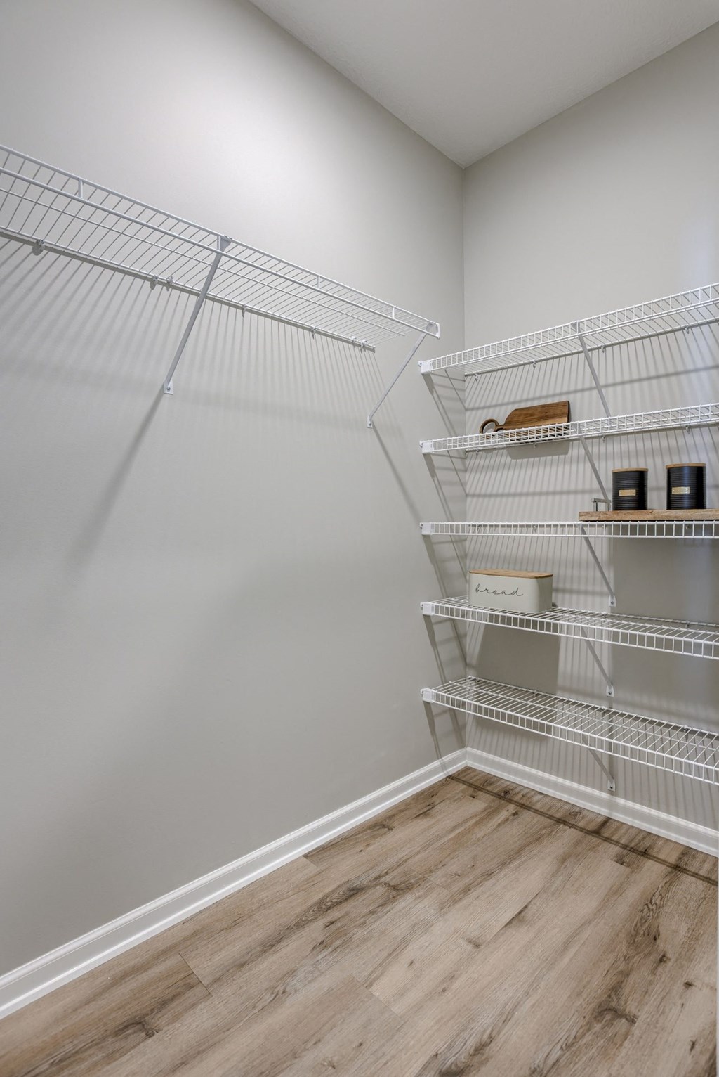 Walk-In Closet With Built-In Shelving
