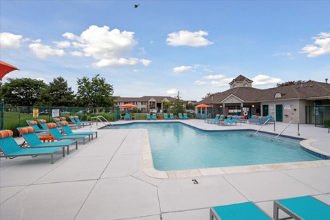 the swimming pool at our apartments