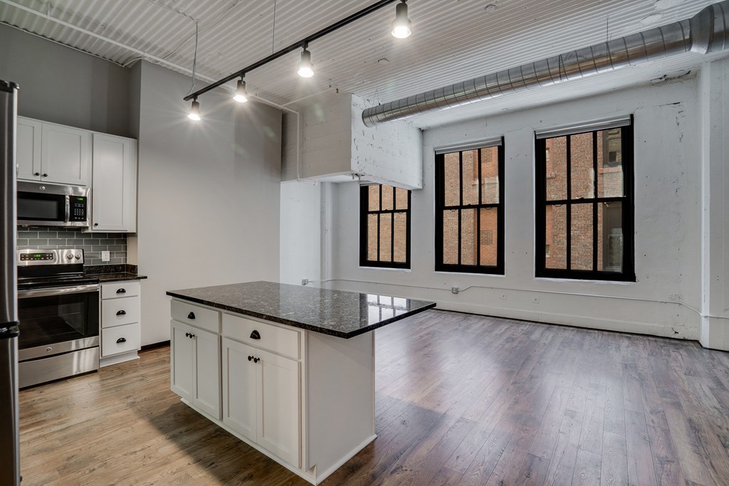 Open Concept Living Room and Kitchen