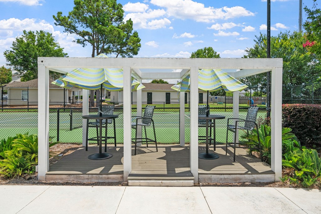 Pergola near Tennis Court