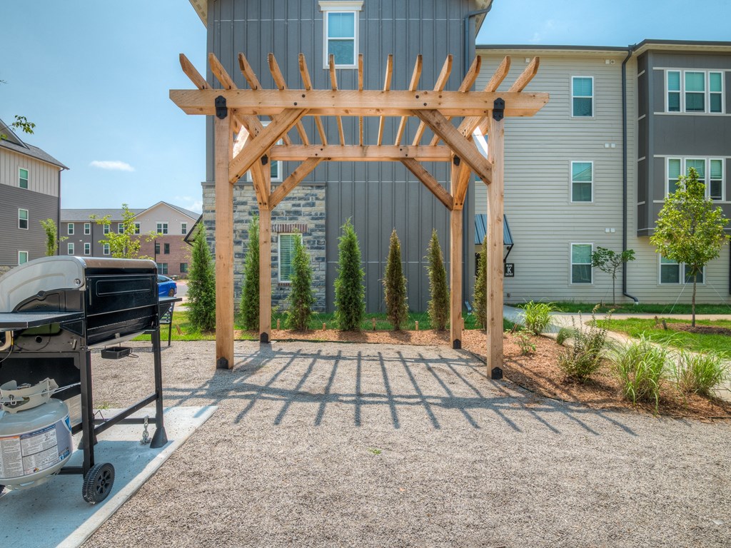 Outdoor Pergola with Grills
